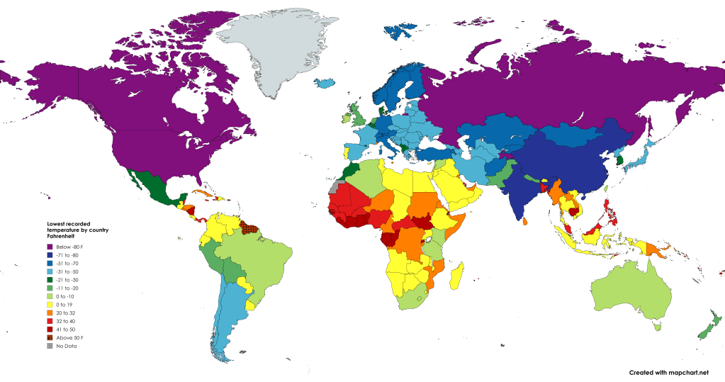 The Record highs and lows of the&nbsp;world